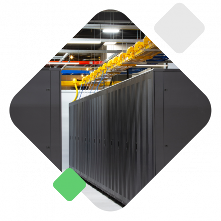 Server racks, private row, pod